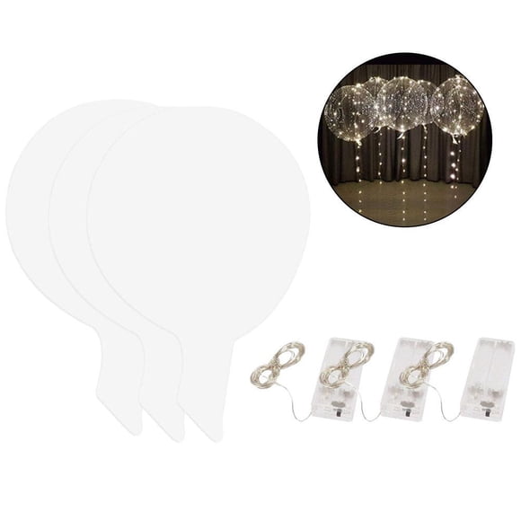 Lttoisl Ballons Lumineux à DEL, Lumières à Bulles Bobo Transparentes pour Fêtes, Mariages, Occasions Spéciales, Orbes Décoratifs Lumineux à l'Hélium Gonflés, Chauds et Colorés – 13,78 Po