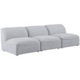 thumbnail image 1 of Meridian Furniture Miramar Gris Durable en Lin Texturé Canapé Modulaire, 1 of 12
