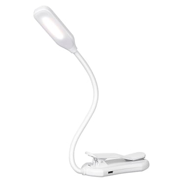 Zootealy LED Clip On Reading Light Book Light 3 Brightness Levels Reading Lamp with Night Light Mode Slick Touching Control