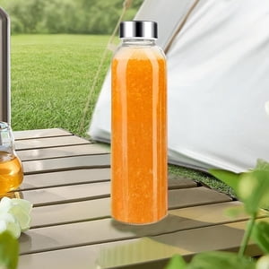 EGNMCR 500ml Glass Sports Water Bottle Handy Cup Gift Cup With Lid Water Bottle Glass sports water bottle