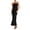 Black, variant on Holiday Saving! HVOBTTY Women's Sleeveless Party Dress, Women's Temperament Satin Hollow Backless Tube Dress Green, L