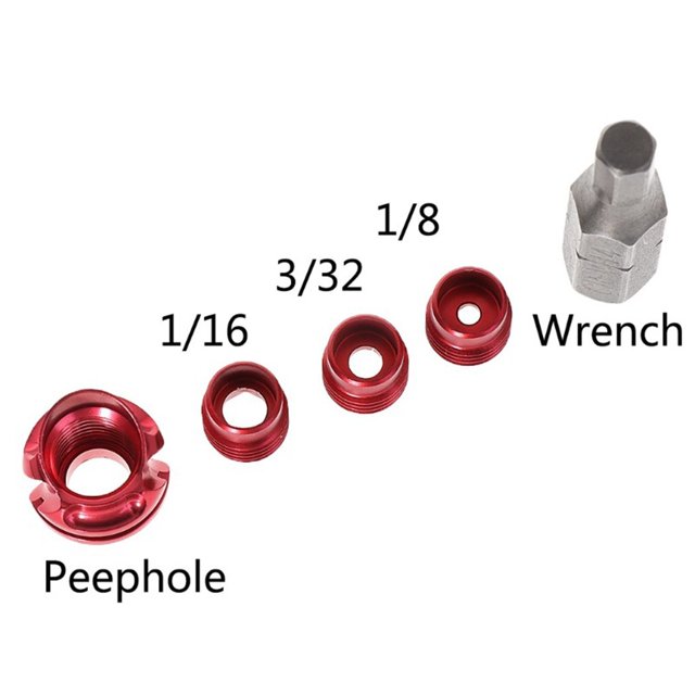 3 Inner Bow Peep Sight 45/37 Degree Aluminum Aperture Archery Core Durable