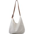 thumbnail image 1 of LHSHID Femmes Filles Rétro Toile Hobo Sac Suspendu Sac Seau Mode Sac Bandoulière Sac d'Épaule, 1 of 4