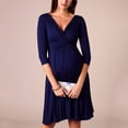 thumbnail image 3 of Bwiyojiz Tailles P-TTG Robe de Maternité en Coton Été Vêtements d'Accouchement pour Femmes Enceintes Manches Courtes Allaitement Ouvert Jupes pour Femmes Robes à Col Rond Effortless, 3 of 3