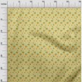 thumbnail image 3 of oneOone Polyester Spandex Yellow Fabric Coffeeinated & Vaccinated Craft Projects Decor Fabric Printed By The Yard 56 Inch Wide, 3 of 4