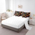 thumbnail image 3 of YST 7 Piece Pumpkin Lantern Comforter Set with Sheets, Halloween Galaxy Stars Decor, Polyester, Full Size (7 Count), 3 of 5