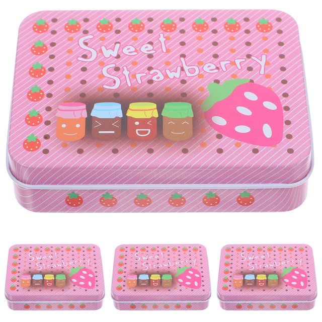 4Pcs Playing Card Box Tinplate Game Cards Holder Poker Cards Organizer Sturdy Metal Case