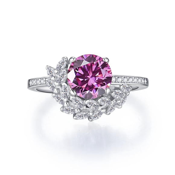 Bague Ringen 8mm Moissanite Rings For Charm Lady With Original GRA Certificate S925 Jewelry Engagement Promise Wedding Band Jewelry