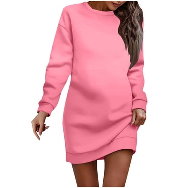 Gspmoly Robe pour Femmes, Robe à Enfiler Imprimée à Col Rond et Manches Courtes pour Femmes, Robes de Soirée pour Femmes jusqu'à 60 % de Rabais