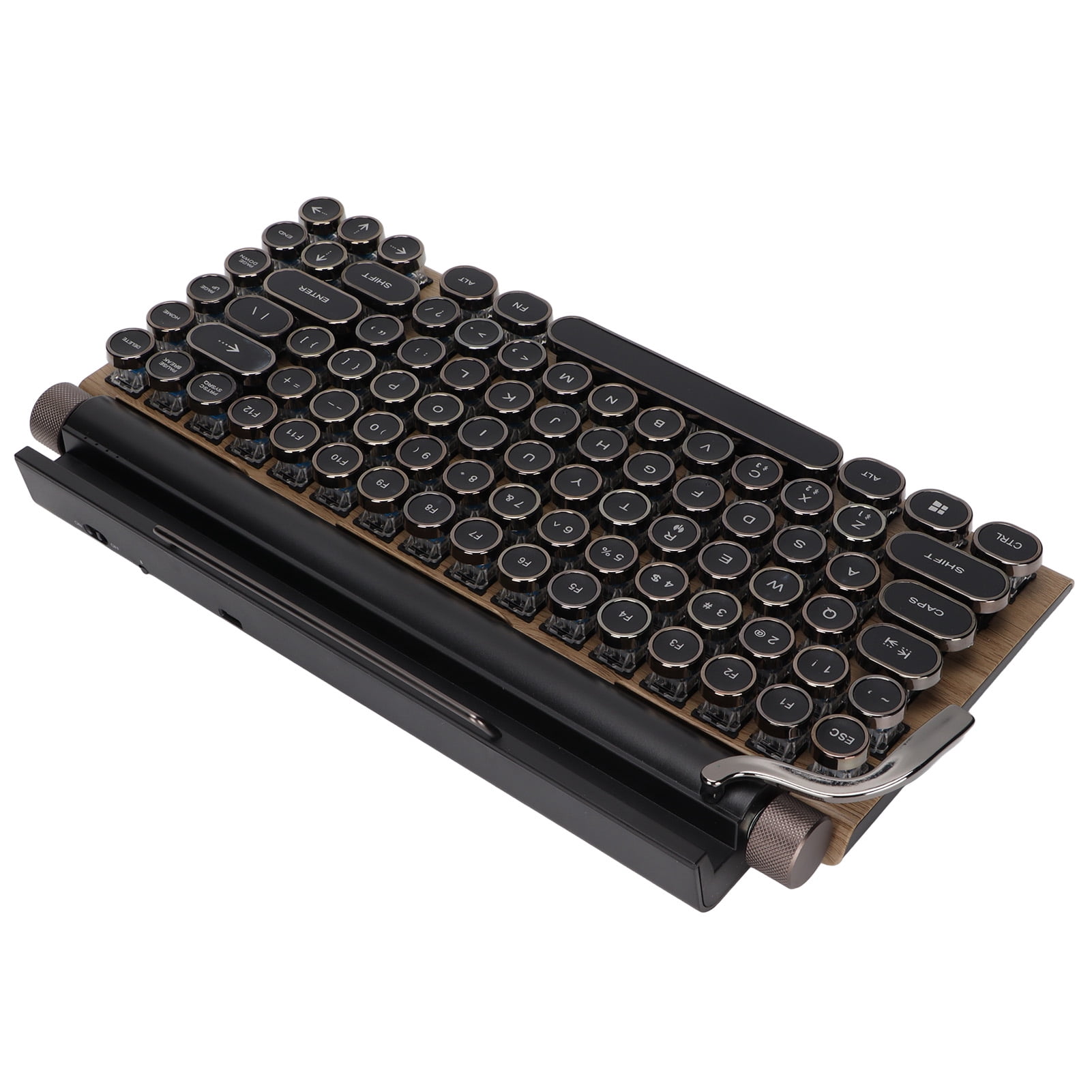 Computer Keyboard, 2000mA Battery Mechanical Keyboard Unique Design Easy Operation  For Office For School For Home