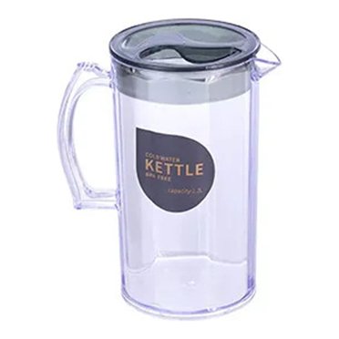 TopLLC Cold Kettle, Refrigerator Cold Kettle, Fruit Teapot Lemonade Drink Containers For Kitchen Home Party Bar Wedding(5.51x4.92x8.74in)