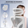 thumbnail image 4 of EDTara Mesh Ergonomic Office Chair, High-Back Swivel Design With Adjustable Lumbar Support, 3d Armrests and Reclining Back, 4 of 8