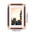 thumbnail image 3 of Plastic Photo Frame Plastic Imitation Red Corner Solid Wood Texture Photo Frame Tabletop Picture Frame Ornament(1Pcs) Rkxzt, 3 of 9