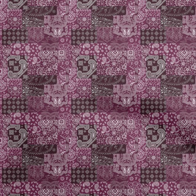 oneOone Viscose Chiffon Wine Fabric Patchwork Craft Projects Decor Fabric Printed By The Yard 42 Inch Wide