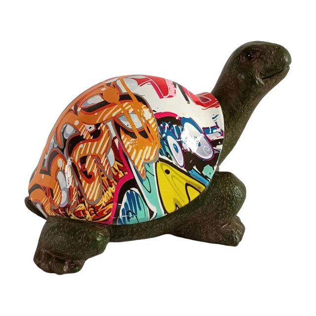GROWTH TANK Lawn Turtle Collection Art Animal Models Garden Tortoise Statue Outdoor Tortoise E