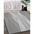 thumbnail image 3 of Ahgly Company Tapis d'Intérieur Lavable en Machine Carré Gris Transitionnel, 7 Pieds Carré, 3 of 7