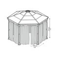 thumbnail image 2 of CANOPIA by PALRAM Ensemble de rideaux d'ombrage pour tonnelle Roma, 2 of 4