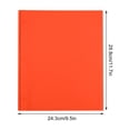 thumbnail image 3 of Orange Plastic Folder With Pockets Letter Size File Folder Document Organizer For Office School Supplies Heavy Duty Portfolio With Card Slot, 3 of 5