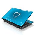 thumbnail image 1 of LSS Laptop Skin Sticker Decal Blue Heart Pattern Fits 13" to 16" Laptops, 1 of 1