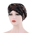 thumbnail image 4 of Aocisk Ethnic -Tied Head Cover Wrap Braid Hat Headwear Baseball Cap Brown One Size, 4 of 4