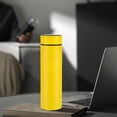 thumbnail image 4 of Yellow Yellow 500Ml Stainless Steel Smart Thermo Cup With Real-Time Temperature Display Lid Includes Strainer And Anti-Skid Design, 4 of 6