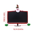 thumbnail image 3 of Christmas Decorations Indoor Outdoor,Christmas Tree Decorations,1 Pack Christmas Computer Monitor Border Cover TV Monitor Cover Elastic Laptop Computer Cover For Xmas Home Office Computer Decoration, 3 of 7