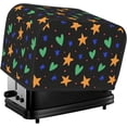 thumbnail image 1 of Toaster Cover 2 Slice Vintage Groovy Flowers Dustproof Bread Maker Cover Fingerprint Bakeware Protection Wide Slot Toaster Bag Reusable Kitchen Small Appliance Cover TC278, 1 of 6