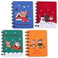thumbnail image 3 of 4pcs Christmas Mini Spiral Notepads Mini Spiral Notebooks Christmas Office Memo Notepads, 3 of 8