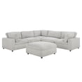 thumbnail image 3 of Canapé modulable ajustable avec pouf Colton de K-Living en tissu vison, 3 of 3