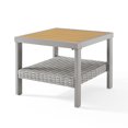 thumbnail image 1 of Songmics Home Collection Sencillo - Petite Table Basse, Table d'Appoint de Jardin, Carré, avec Rangement, Style Transitionnel, Faux Bois, 1 of 5