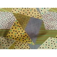 thumbnail image 4 of oneOone Cotton Cambric Medium Yellow Fabric Triangle Geometric Sewing Craft Projects Fabric Prints By Yard 42 Inch Wide, 4 of 4