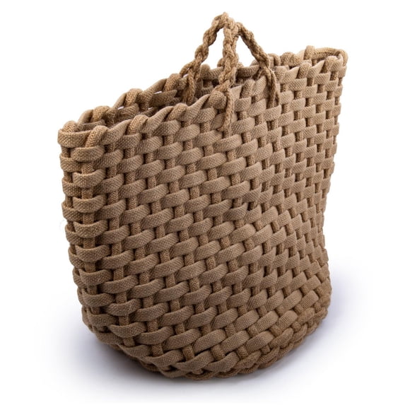 Truu Design Chunky Braided Jute Storage Basket