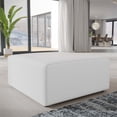 thumbnail image 4 of Modway Mingle Modern Style Polyester Fabric Ottoman in White Finish, 4 of 4