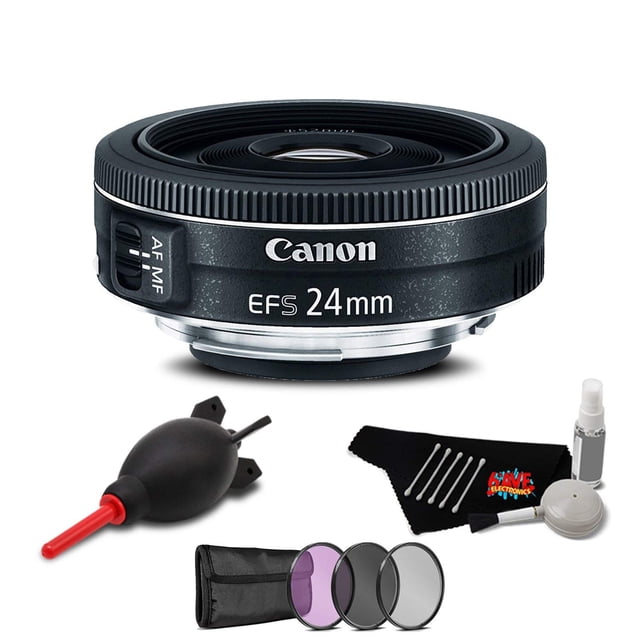 Canon EF-S 24mm f/2.8 STM Ensemble d'Accessoires pour Objectif Modèle International (Modèle International)