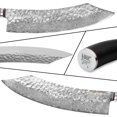 thumbnail image 3 of YOUSUNLONG Butcher Knife 12 Inch - Japanese Hammered Damascus Steel Max Breaking Knife Ultra Sharp Knives, 3 of 5