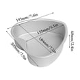 thumbnail image 3 of JMYHOAM Kitchen Gadgets Baking Molds Baking Heart-shaped Straight Bread Solid Bottom Molds Cake Molds Molds for Baking Kitchen, 3 of 3