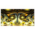 thumbnail image 2 of Unique Motif Fractal Jaune Clair - Art sur Toile Abstrait Surdimensionné, 2 of 3