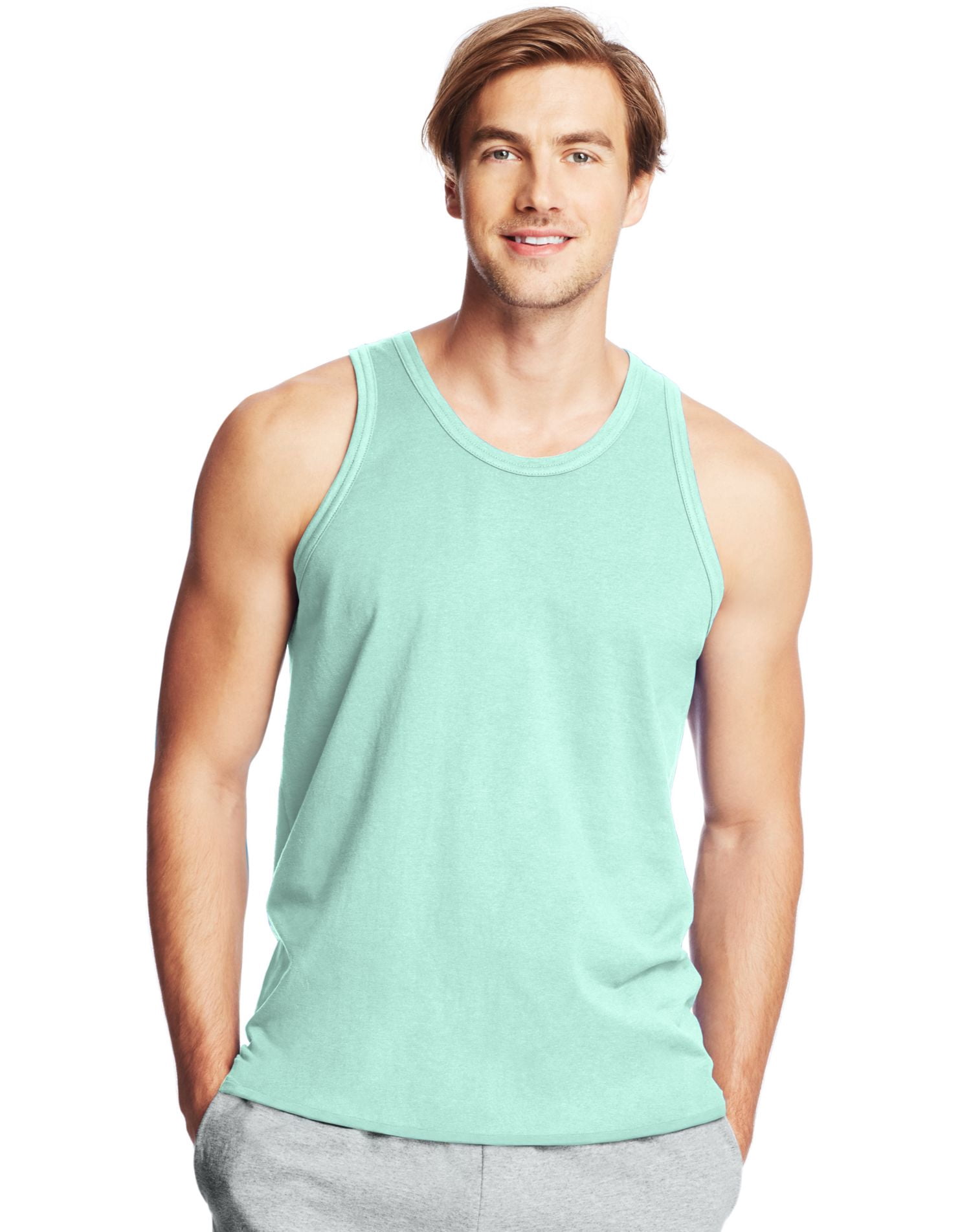 Hanes X-Temp Débardeur de Performance pour Homme, TG, Menthe Claire