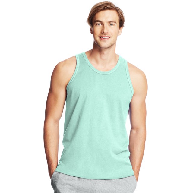 Hanes X-Temp Men`s Performance Tank, 3XL, Clean Mint