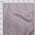 thumbnail image 2 of oneOone Tissu Polyester Lycra Feuilles & Floral Imprimé Artistique 1 Yard 56 Pouces de Large, 2 of 4