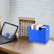 Meitianfacai Desk Organizer Desktop Storage Box, Desktop Storage Box Office Sorting Storage Box,Blue