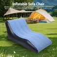 thumbnail image 4 of Inflatable Sofa Chair, Ergonomic Blow Up Couch with Plush Design for Lounging Napping Reading Sunbathing Backyard Gatherings, 4 of 7