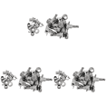 thumbnail image 1 of 3X Fleur Tuning Pegs / Strings for / Tele / Acoustic Guitar 6L Silver, 1 of 7