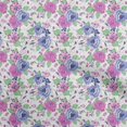 thumbnail image 1 of oneOone Cotton Poplin Medium Blue Fabric Asian Floral Sewing Craft Projects Fabric Prints By Yard 56 Inch Wide, 1 of 4