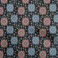 thumbnail image 1 of oneOone Polyester Spandex Black Fabric Asian Kilim Craft Projects Decor Fabric Printed By The Yard 56 Inch Wide, 1 of 5