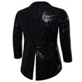 thumbnail image 5 of Men‘s Suit Shiny Sequins Turn-Down Collar Prom Swallow-Tailed Tuxedo, 5 of 5