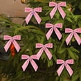 thumbnail image 1 of ZZkhGO 24 Burgundy Velvet Christmas Bows, Small Wreath Tree Gift Wrap Decor, Craft Bows for Snack Candy Bag Packaging, 1 of 7