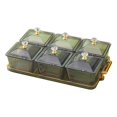 thumbnail image 1 of jifeng Divided Serving Dishes Appetizer Tray Snack Platter for Chocolate Nuts Chips C, 1 of 9