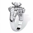 thumbnail image 2 of Women Stainless Steel Engagement Wedding Ring, 2 of 2