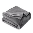 thumbnail image 1 of Bare Home Microplush Fleece Blanket - 300 GSM - Fuzzy Microfleece - Soft & Plush - King, Gray, 1 of 5